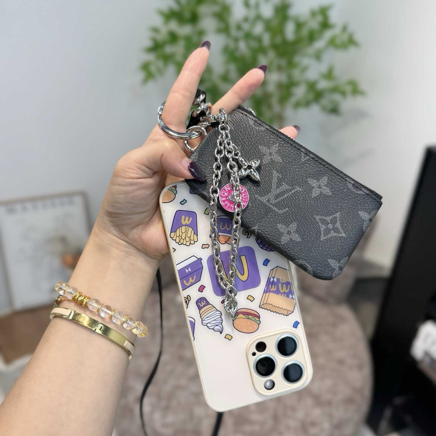 Louis Vuitton Monogram Phone Holder   - DopestKickz