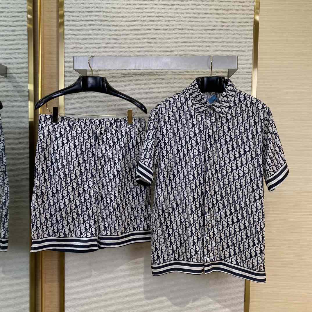 Dior Dior Oblique Short-Sleeved Shirt And Short - DopestKickz