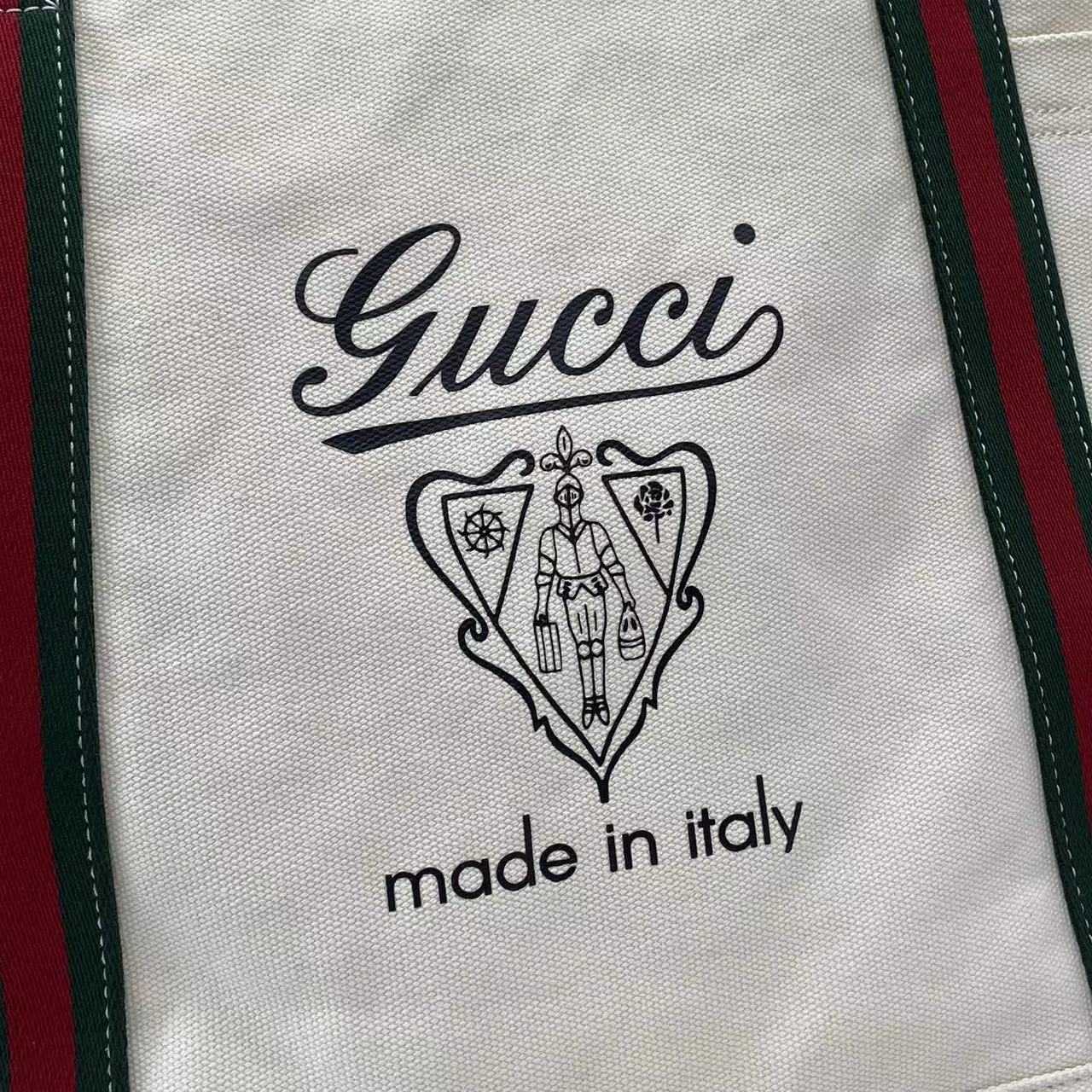 Gucci Printed Canvas Large Tote Bag - DopestKickz