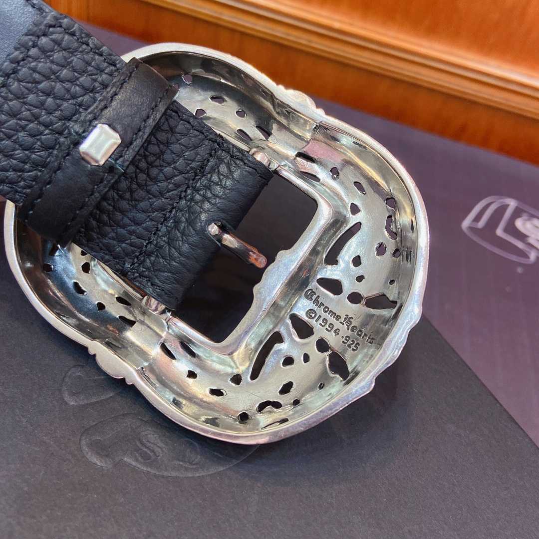 Chrome Hearts Leather Belt   - DopestKickz