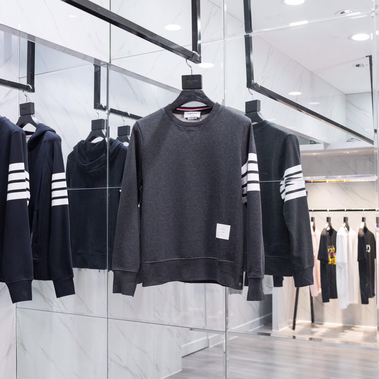 Thom Browne Stripe Sleeve Sweatshirt    TB22 - DopestKickz