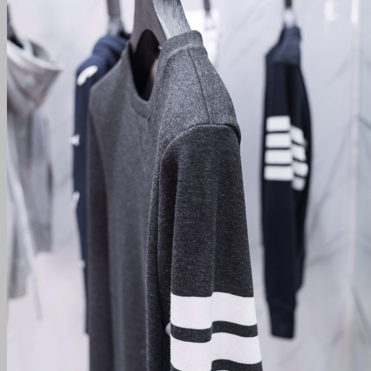 Thom Browne Stripe Sleeve Sweatshirt    TB22 - DopestKickz