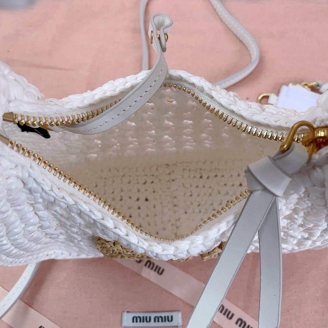 Miu Miu Wander Crochet-knit Shoulder Bag - DopestKickz