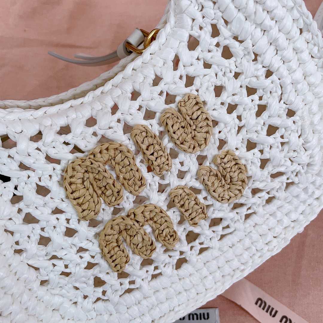 Miu Miu Wander Crochet-knit Shoulder Bag - DopestKickz