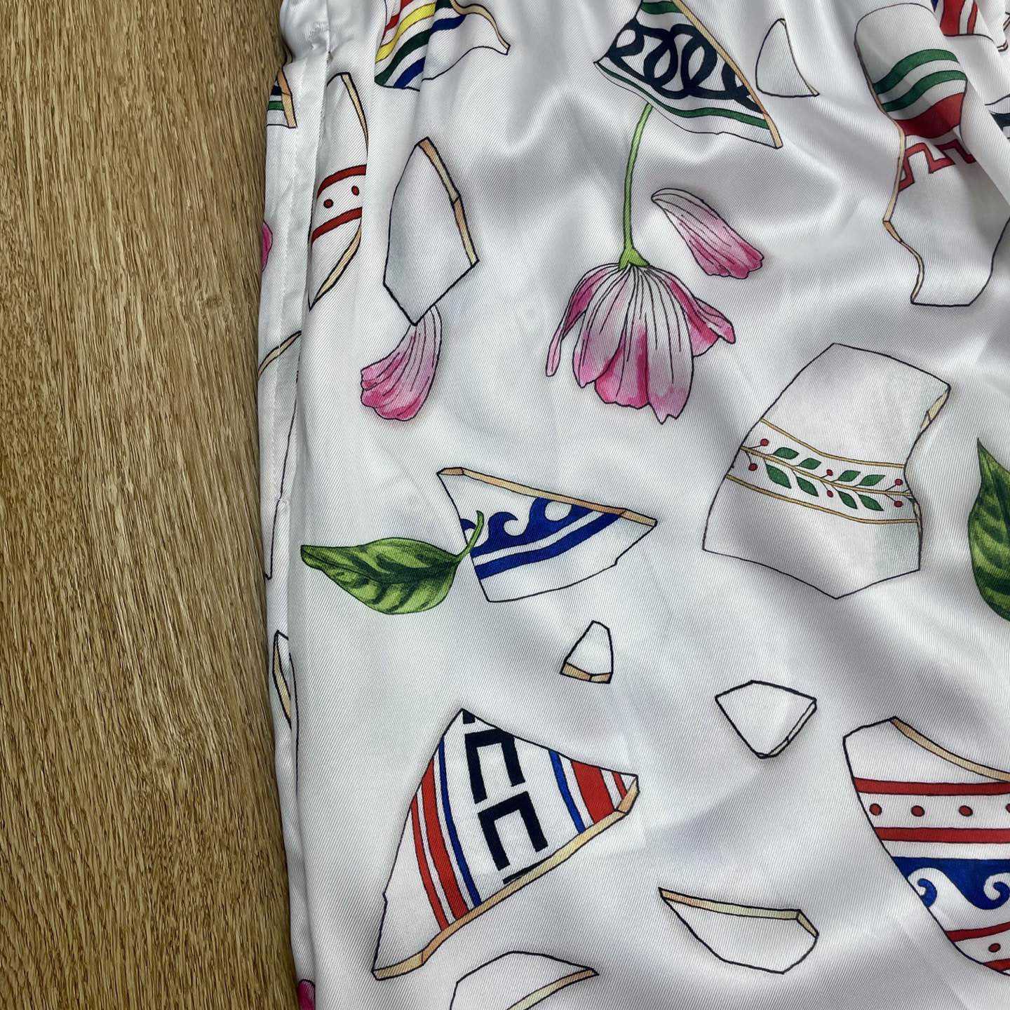 Casablanca Le Vase Brise Silk Trousers    CA3533 - DopestKickz