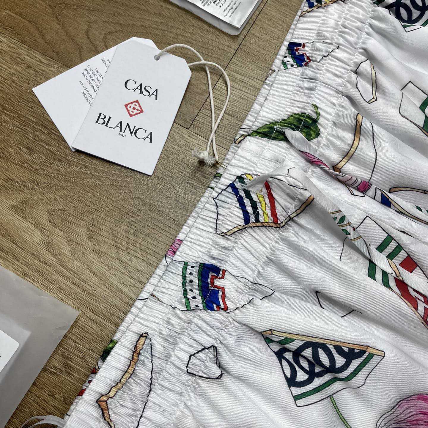 Casablanca Le Vase Brise Silk Trousers    CA3533 - DopestKickz