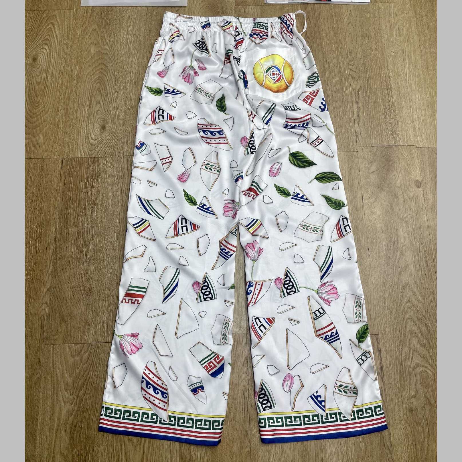 Casablanca Le Vase Brise Silk Trousers    CA3533 - DopestKickz