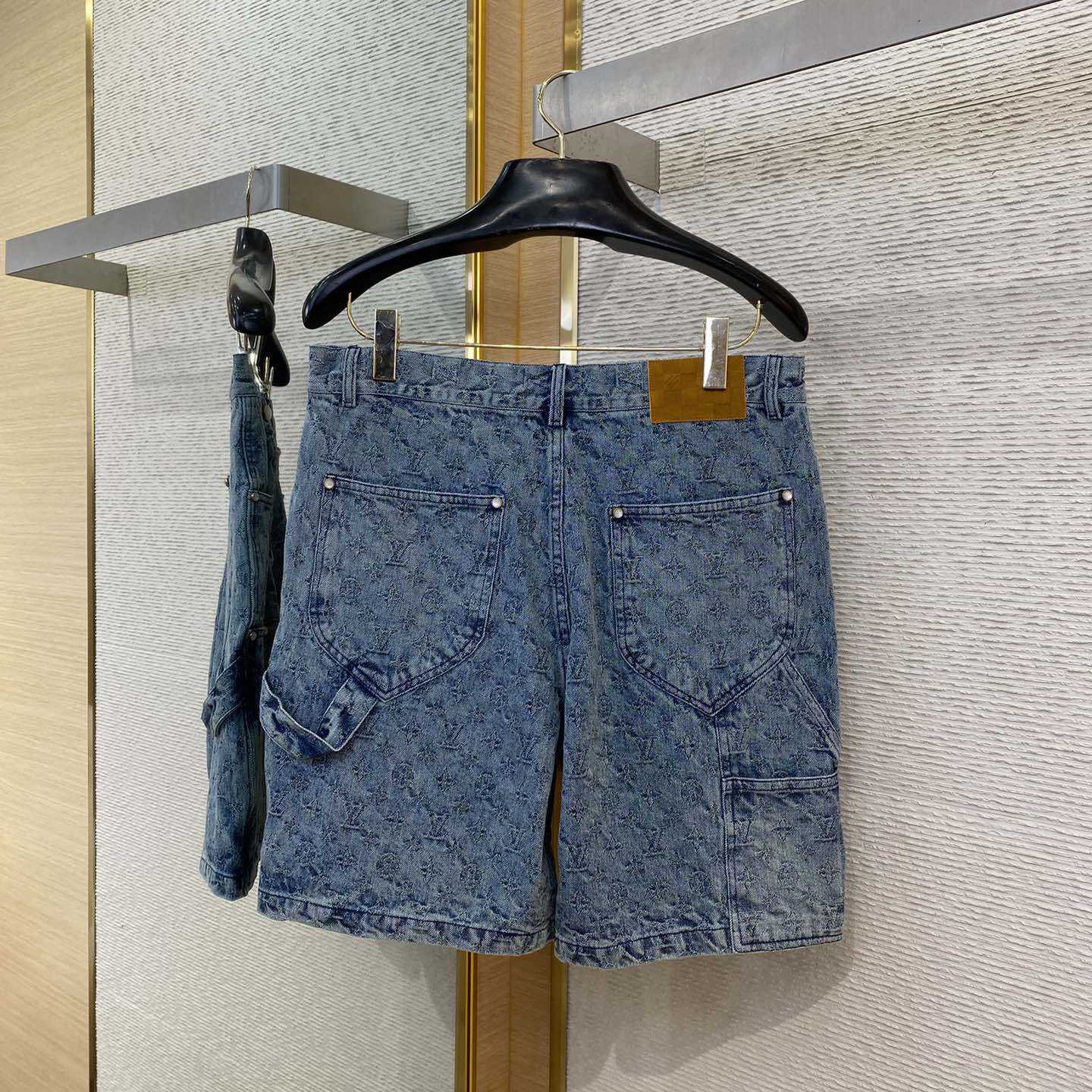 Louis Vuitton Damier Denim Shorts  - DopestKickz