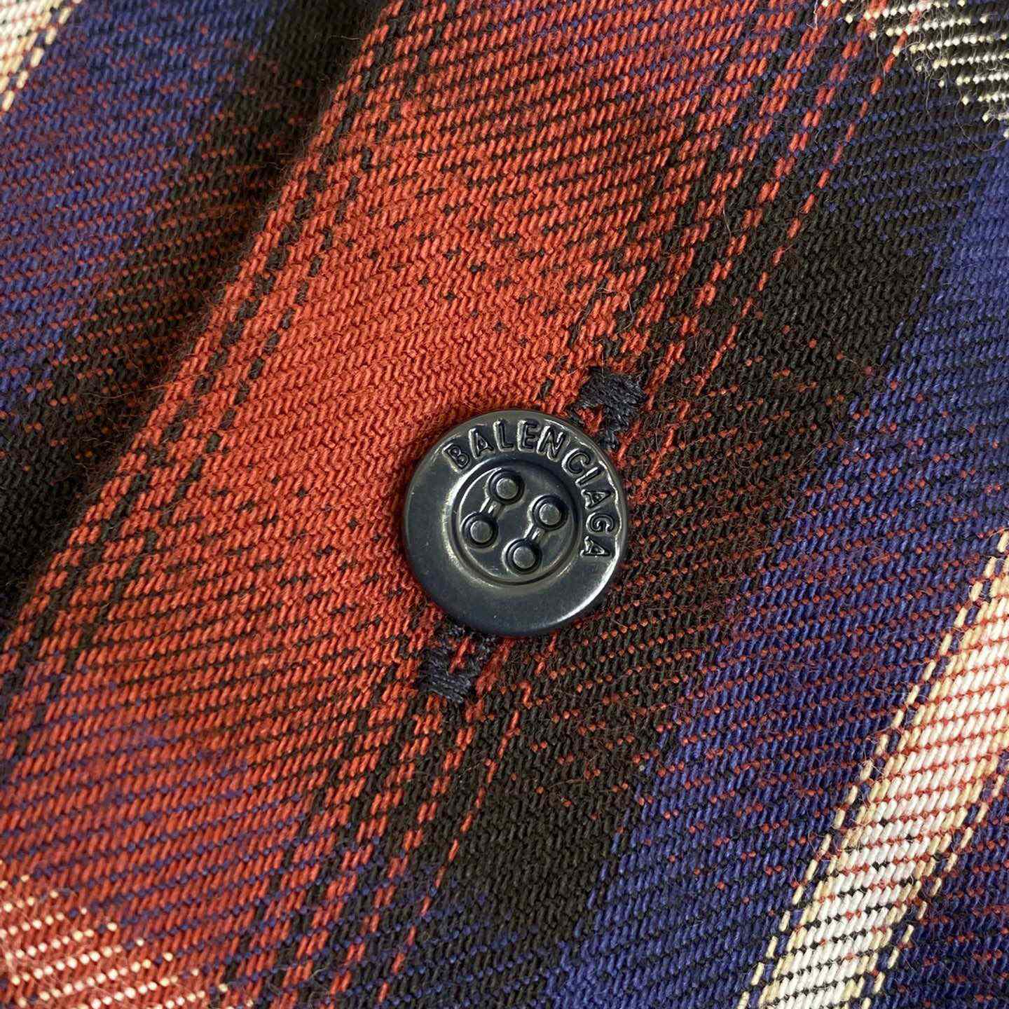 Balenciaga Check-print Lined Shirt - DopestKickz