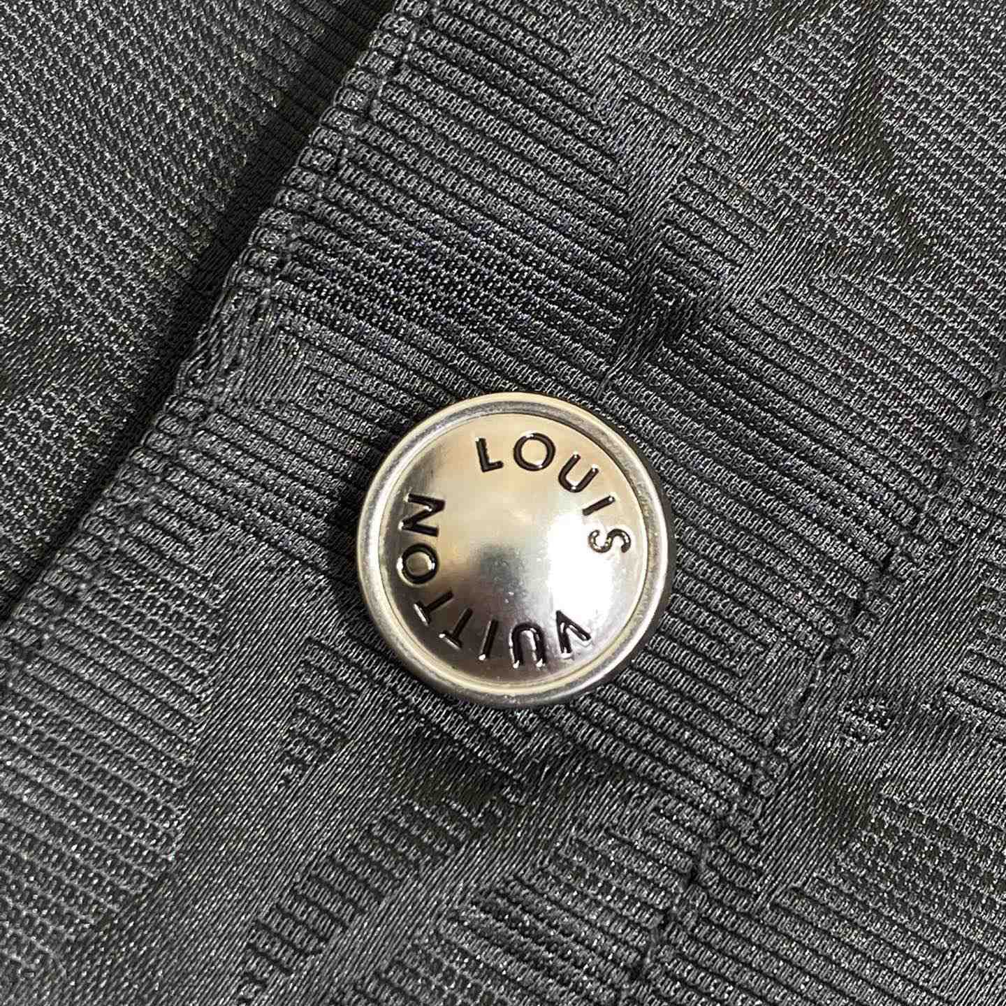 Louis Vuitton Monogram Moire Jacquard Silk Overshirt   1AGTGM - DopestKickz