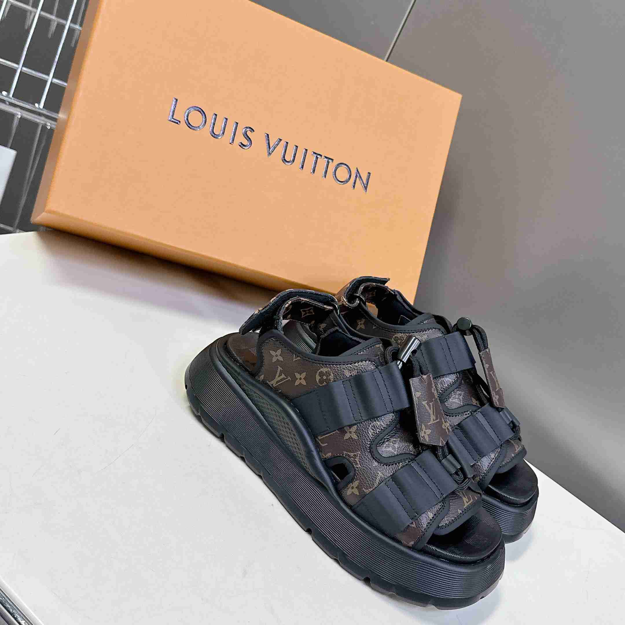 Louis Vuitton Chameleon Platform Sandal   1AHOAG - DopestKickz