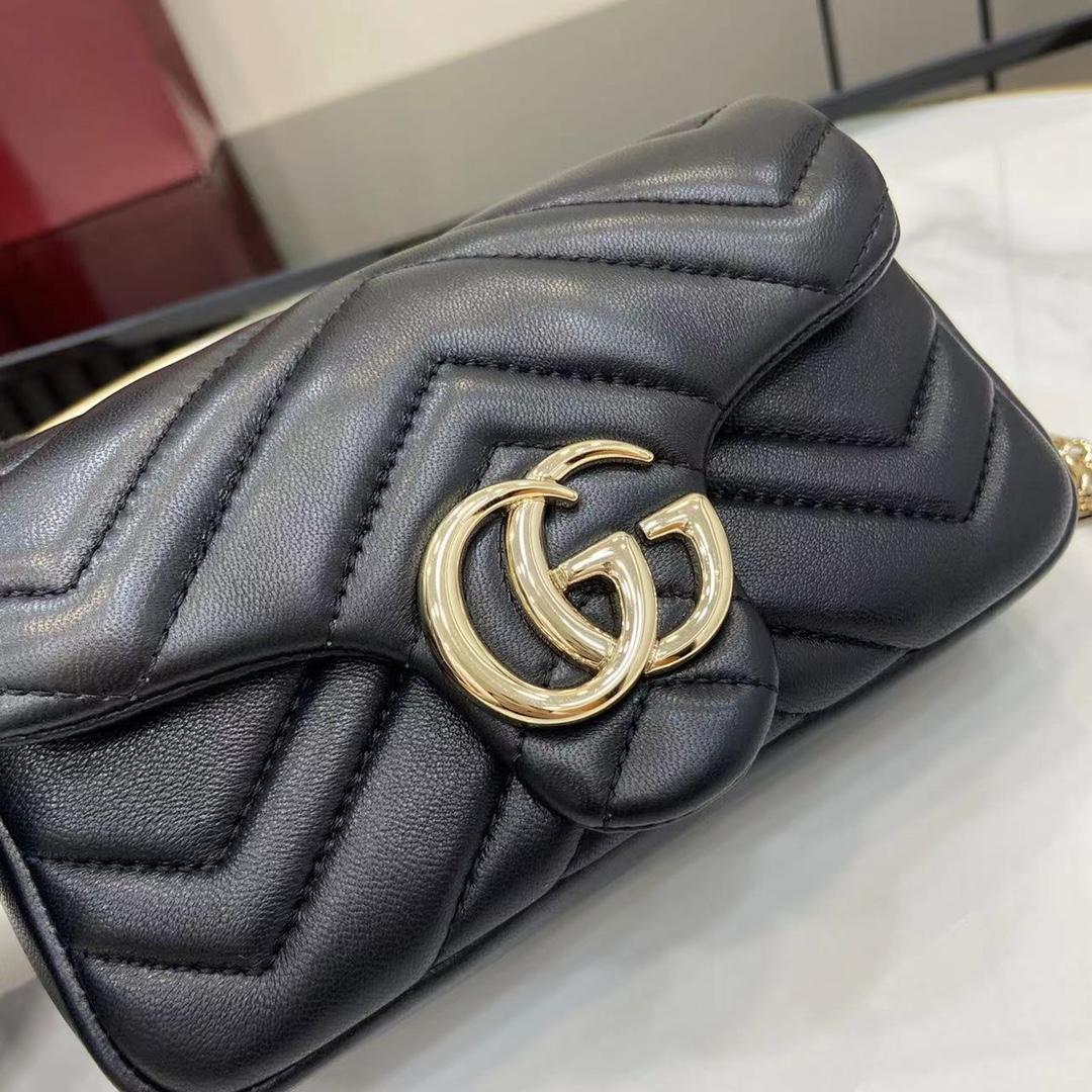 Gucci GG Marmont Mini Shoulder Bag - DopestKickz
