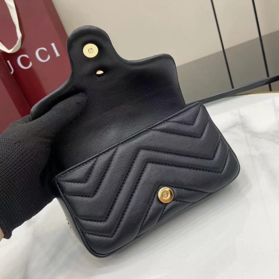 Gucci GG Marmont Mini Shoulder Bag - DopestKickz