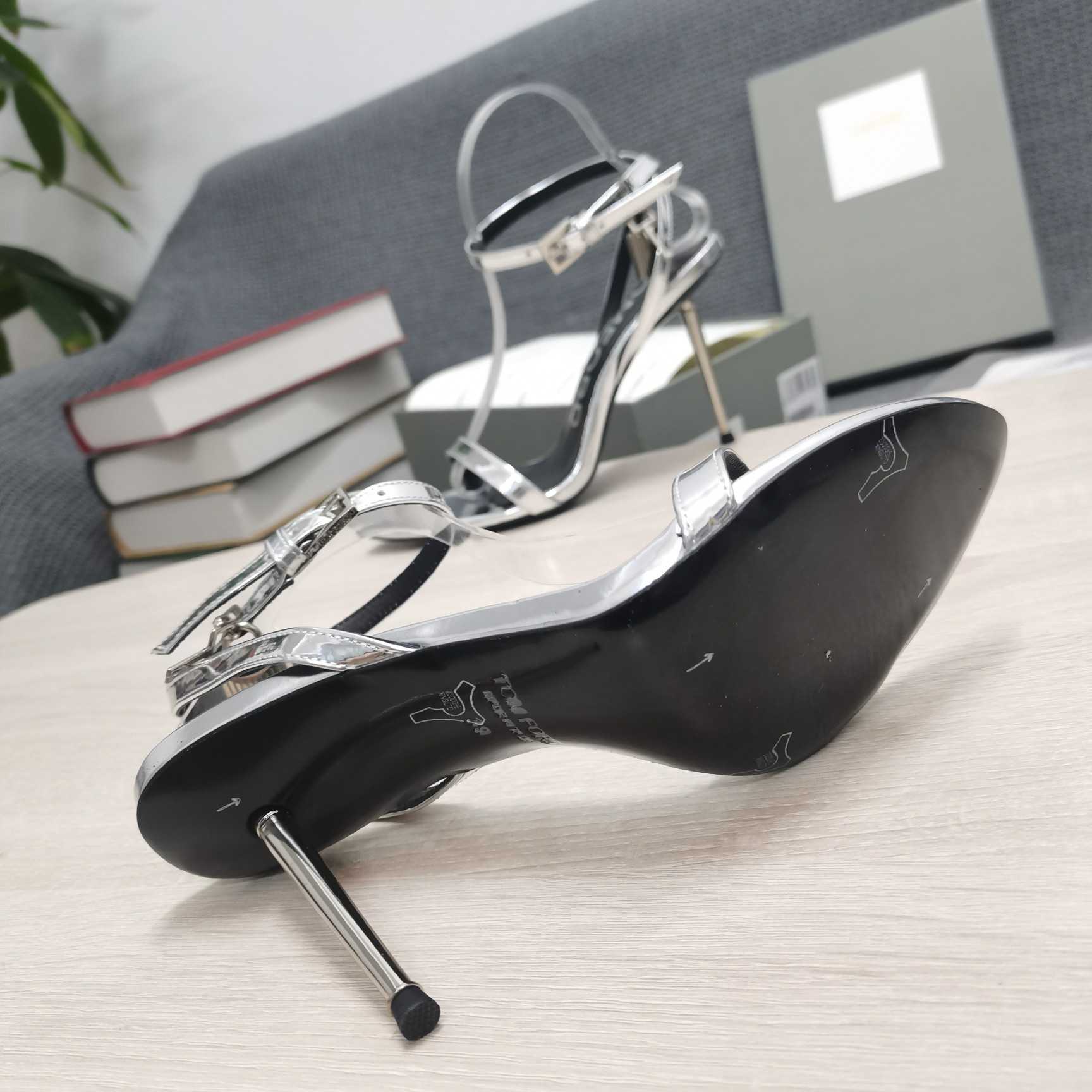 Tom Ford Silver Padlock Sandals - DopestKickz