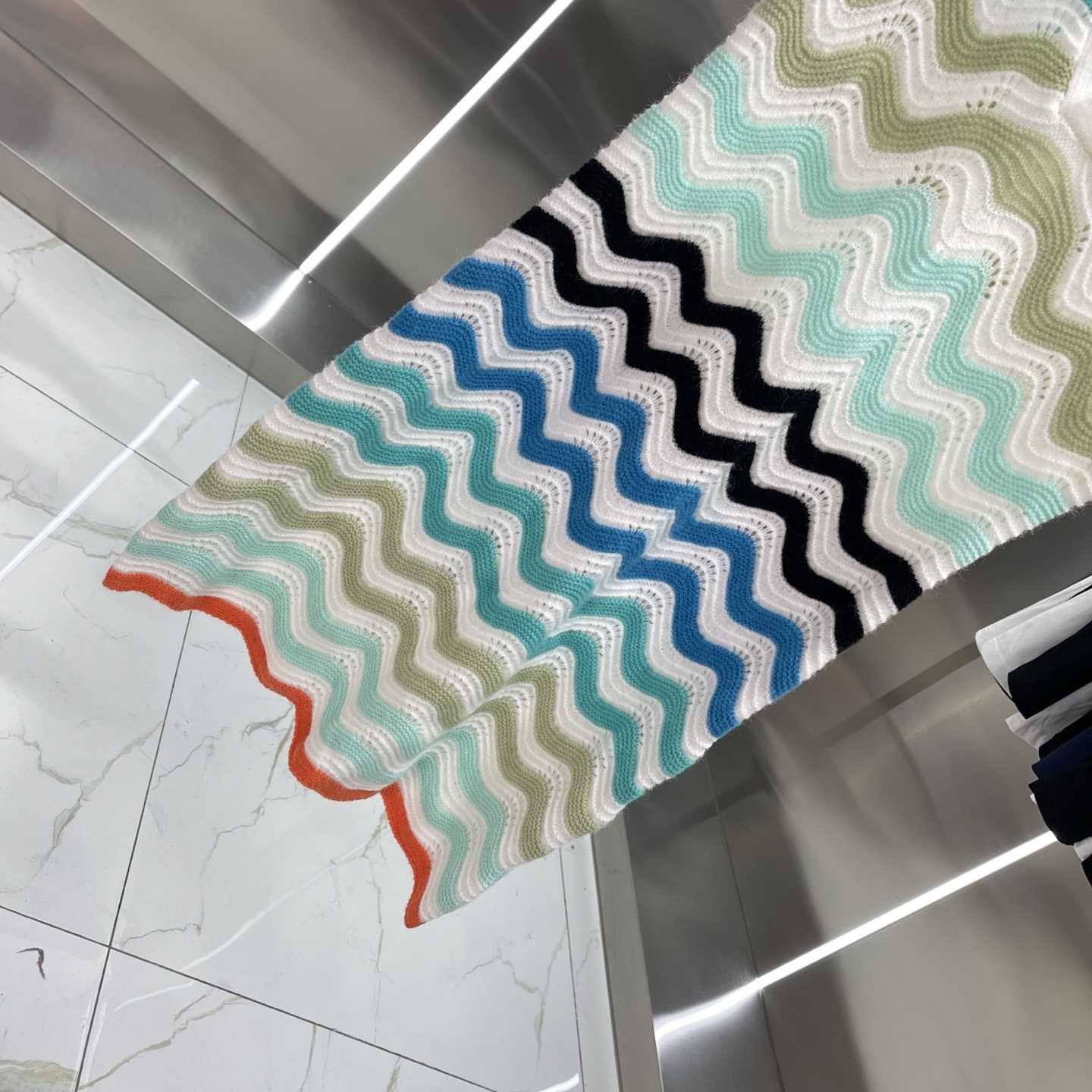 Casablanca Gradient Wave Crochet Mini Dress - DopestKickz