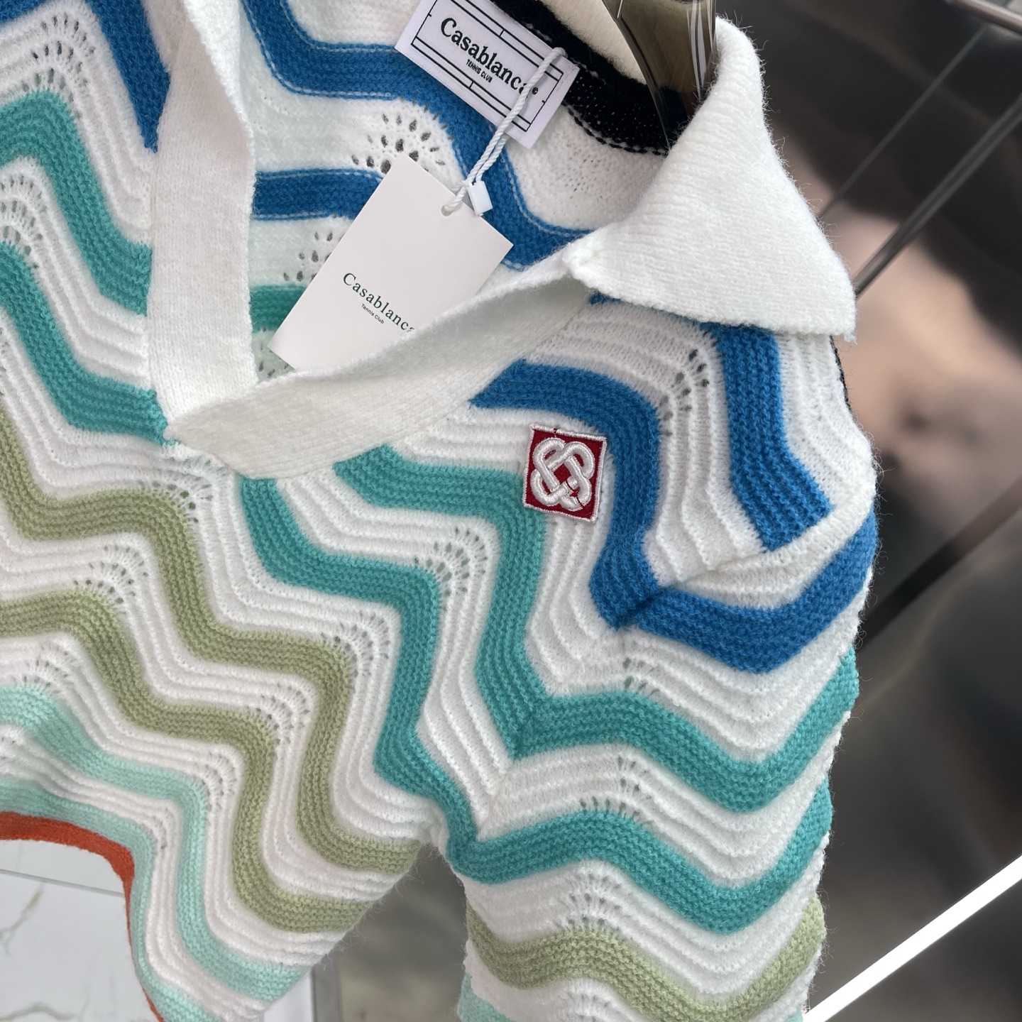 Casablanca Gradient Wave Crochet Top And Short Skirt - DopestKickz