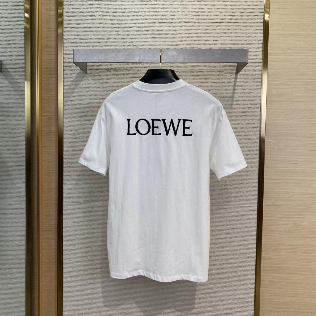 Loewe Loose Fit T-shirt In Cotton - DopestKickz