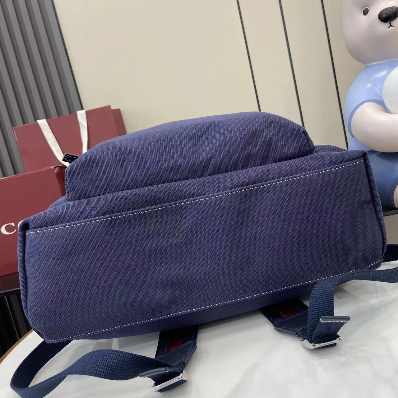 Gucci Printed Canvas Maxi Backpack - DopestKickz