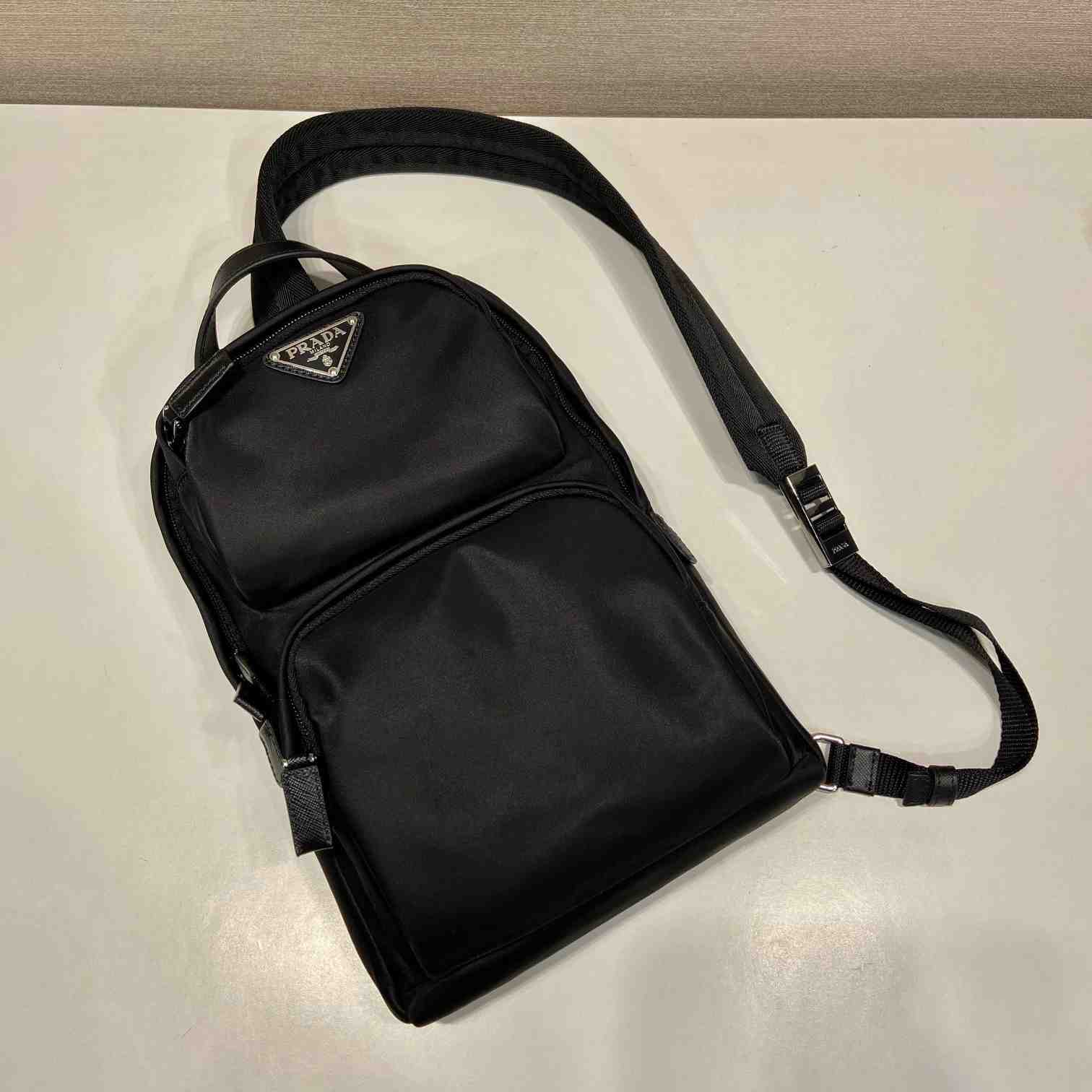 Prada Re-Nylon And Saffiano Leather Backpack   - DopestKickz