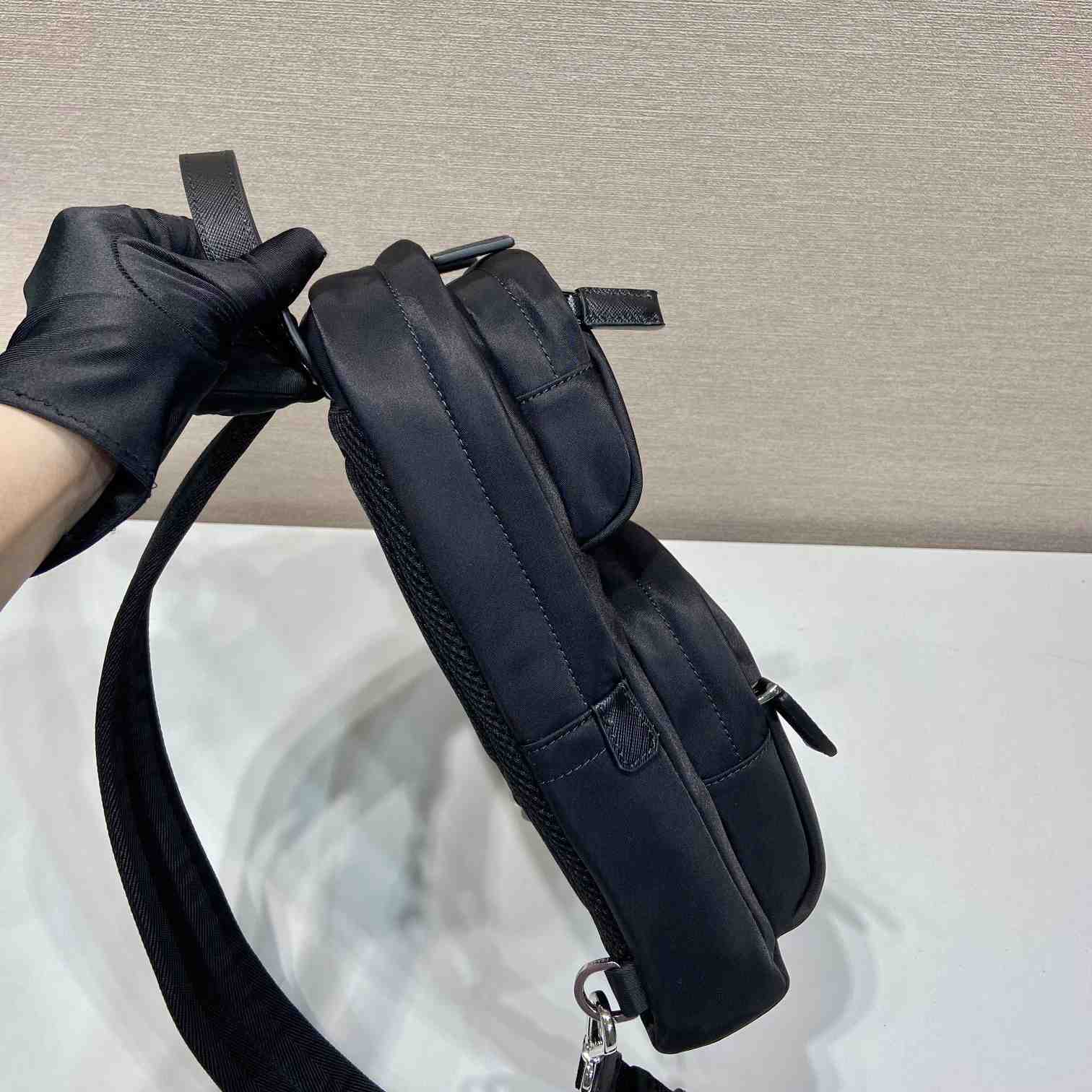 Prada Re-Nylon And Saffiano Leather Backpack   - DopestKickz