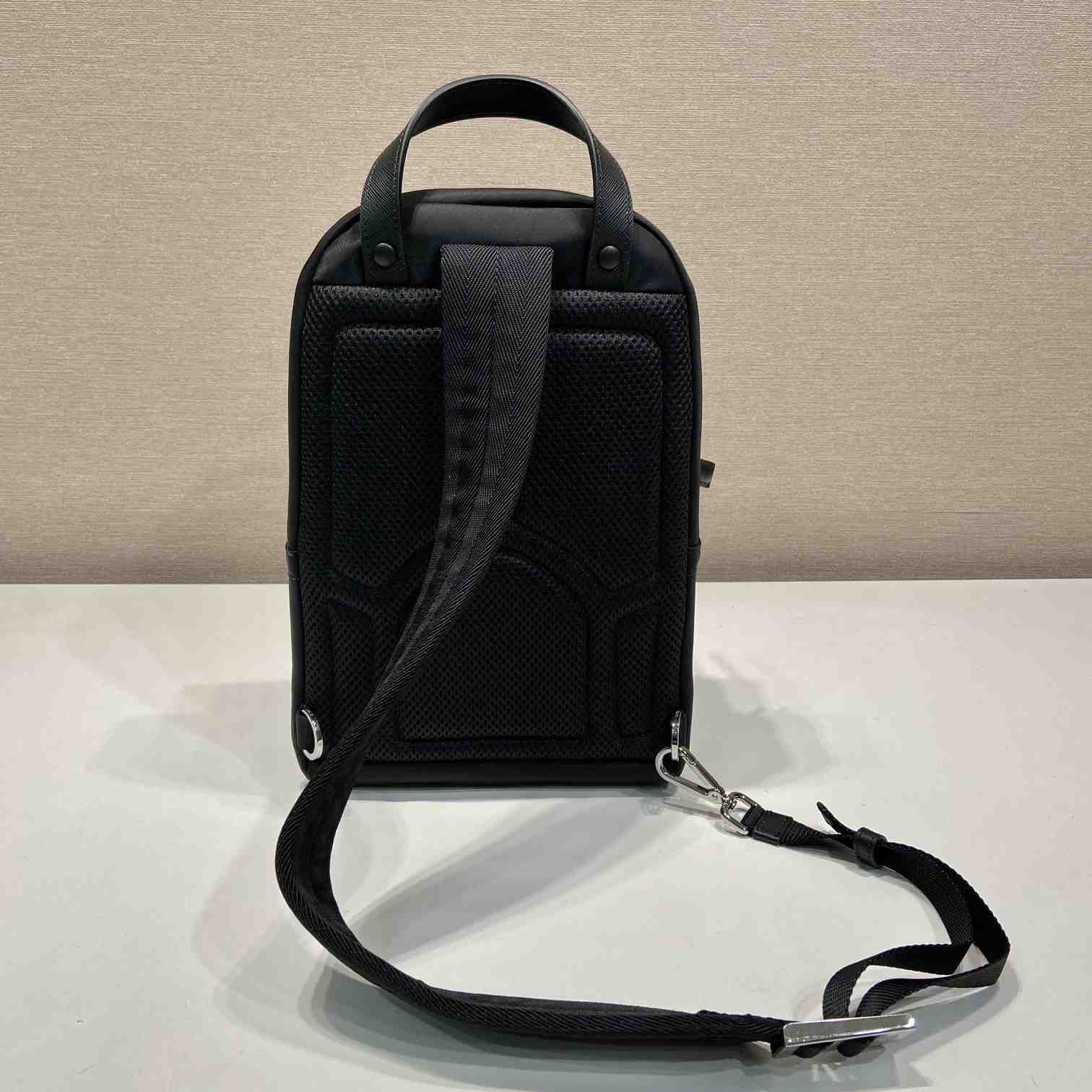 Prada Re-Nylon And Saffiano Leather Backpack   - DopestKickz