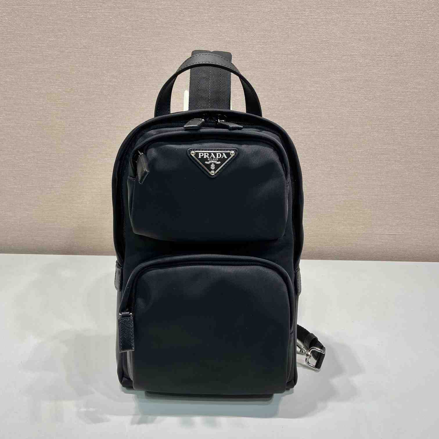 Prada Re-Nylon And Saffiano Leather Backpack   - DopestKickz