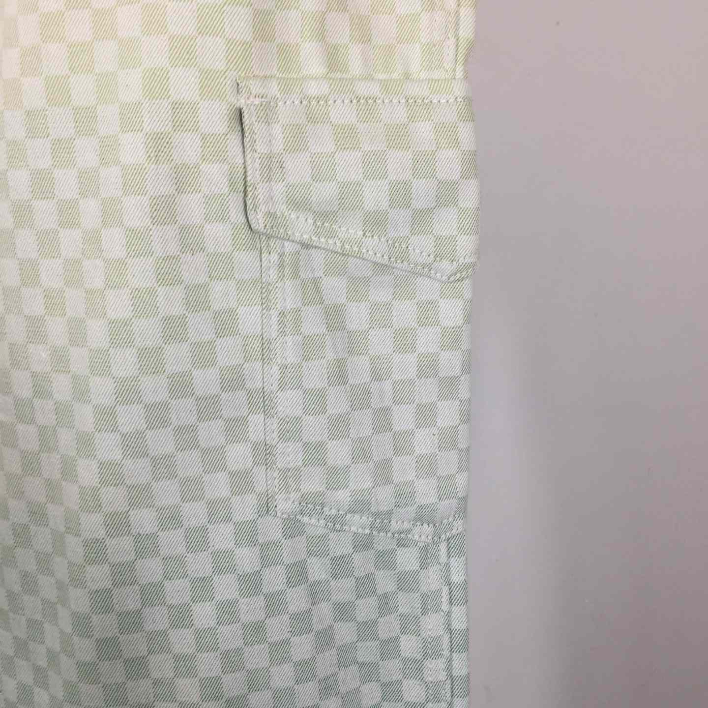 Louis Vuitton Damier Gradient Jacquard Denim Cargo Pants   1AGTHJ - DopestKickz