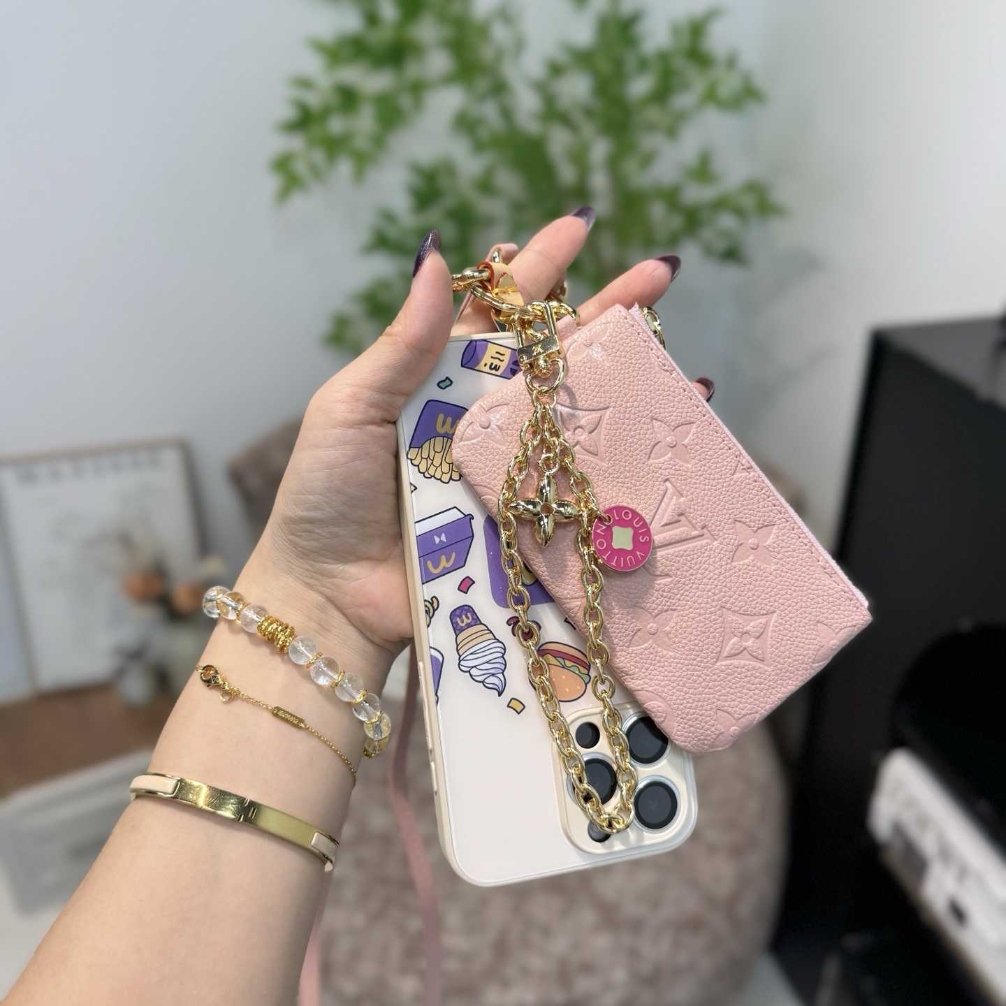 Louis Vuitton Monogram Phone Holder   - DopestKickz