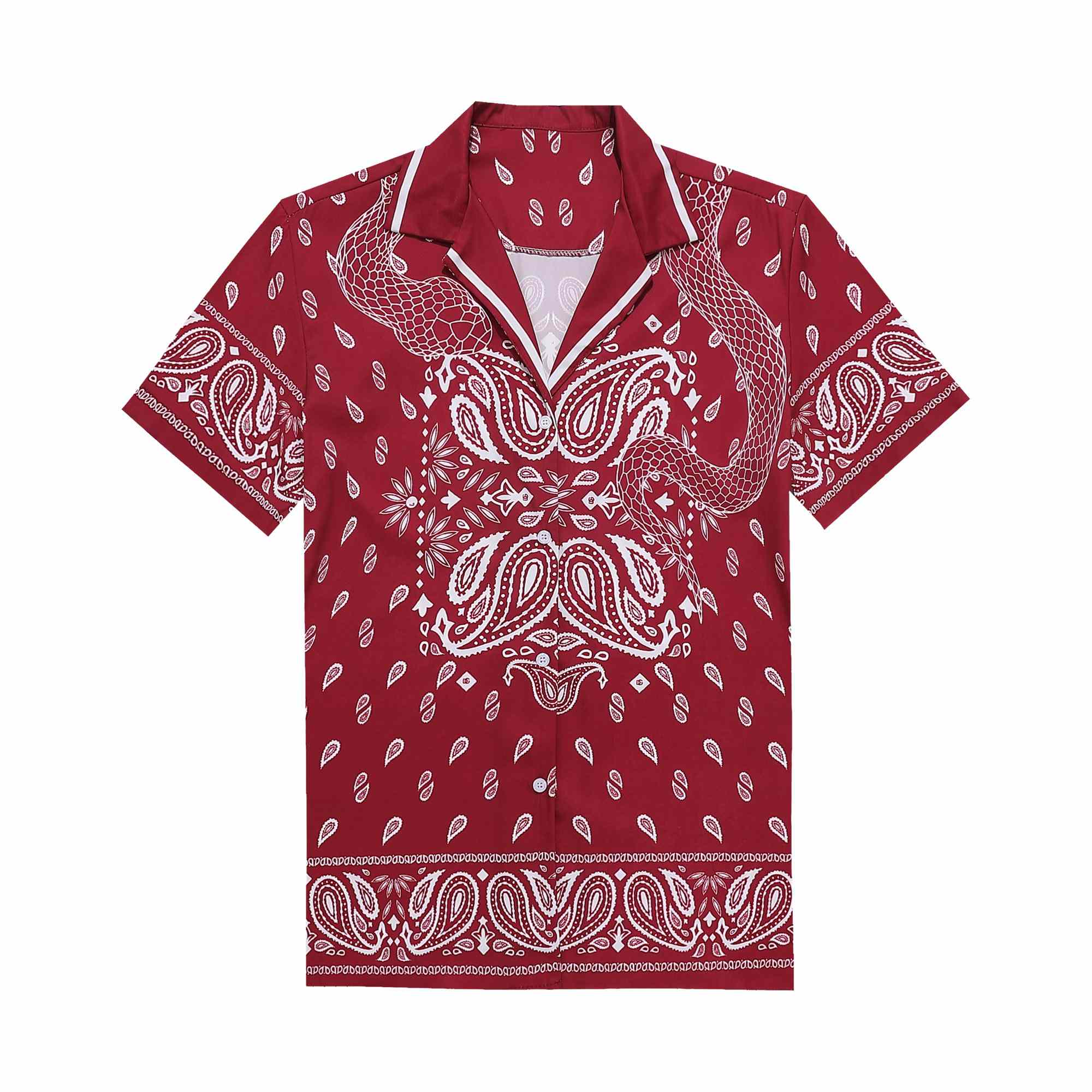 Dolce & Gabbana Silk Shirt And Shorts With Bandanna Print  - DopestKickz