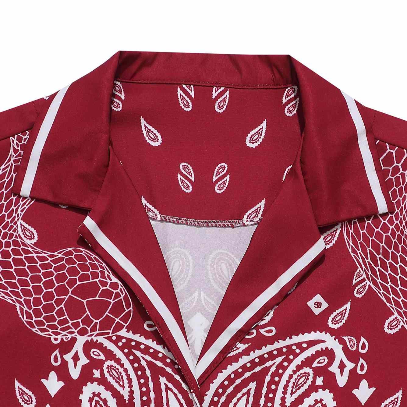 Dolce & Gabbana Silk Shirt And Shorts With Bandanna Print  - DopestKickz