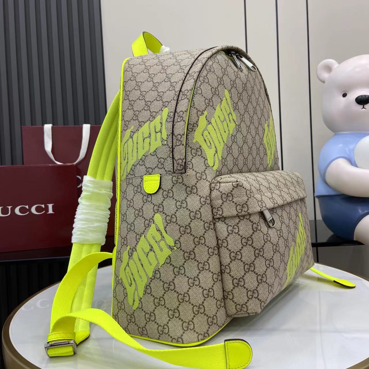 Gucci Medium Backpack With Print - DopestKickz