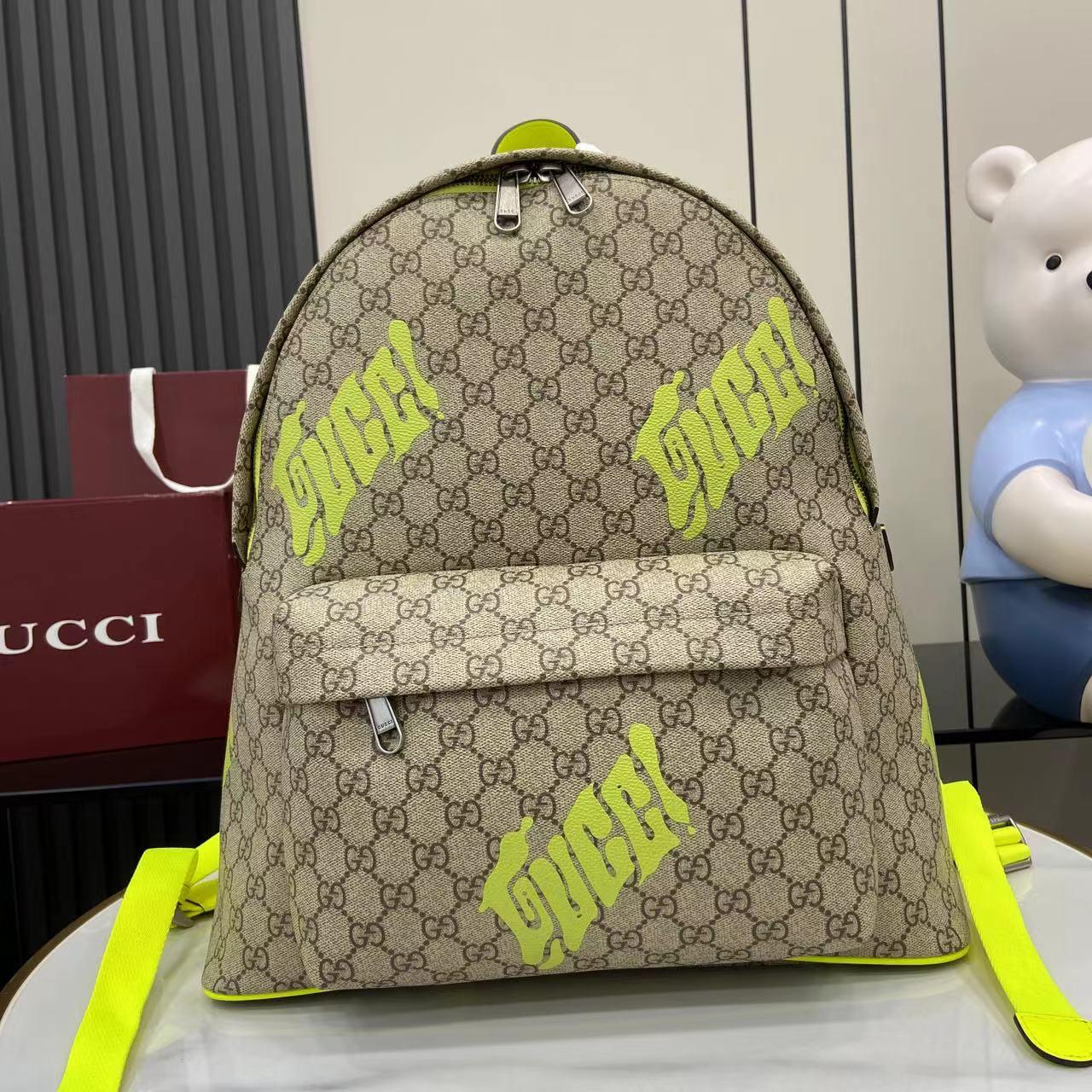 Gucci Medium Backpack With Print - DopestKickz