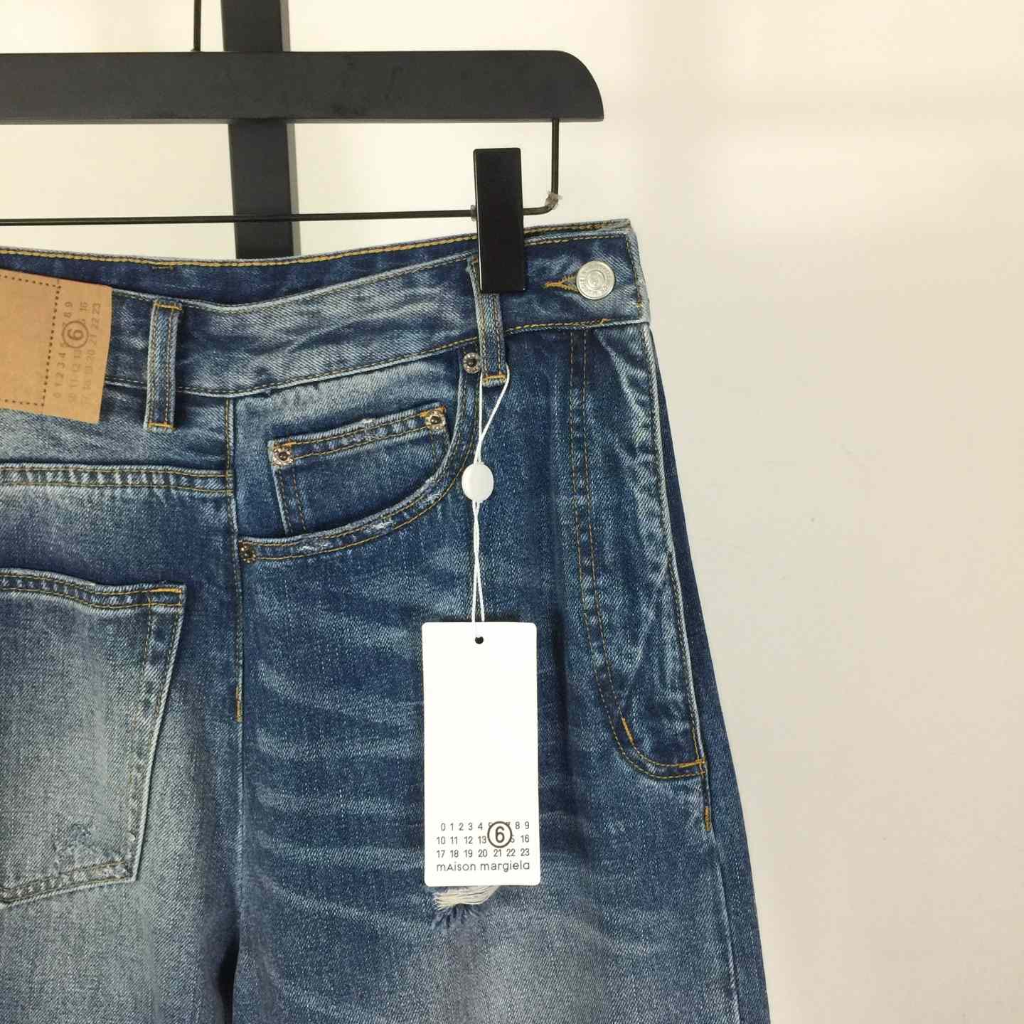 MM6 Maison Margiela Twist Wide Leg Jeans - DopestKickz