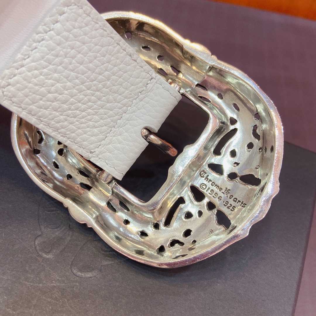 Chrome Hearts Leather Belt   - DopestKickz