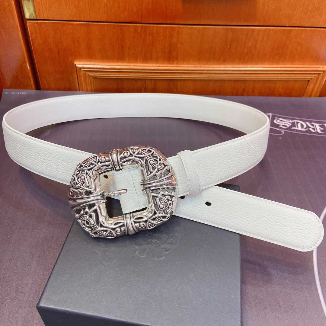 Chrome Hearts Leather Belt   - DopestKickz