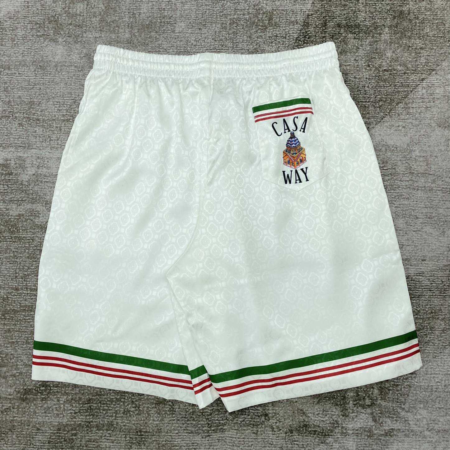 Casablanca Casa Way Printed Silk Shorts   CA3449 - DopestKickz