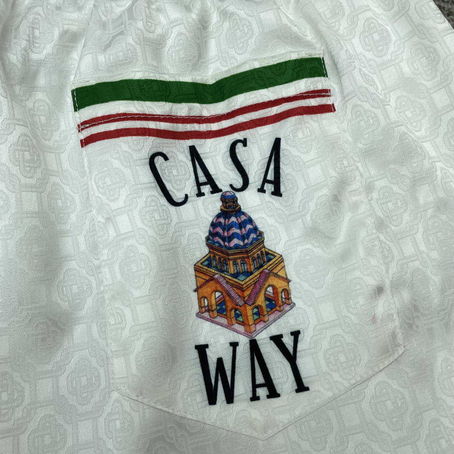 Casablanca Casa Way Printed Silk Shorts   CA3449 - DopestKickz