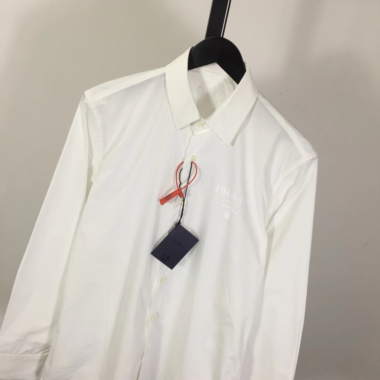 Prada White Long-sleeve Shirt - DopestKickz