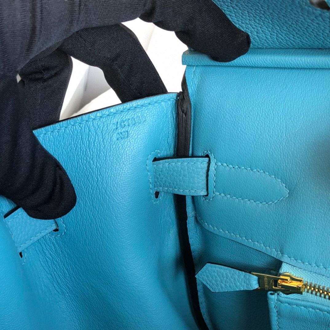 Hermès Blue Mallard Togo 25 cm Birkin Bag - DopestKickz