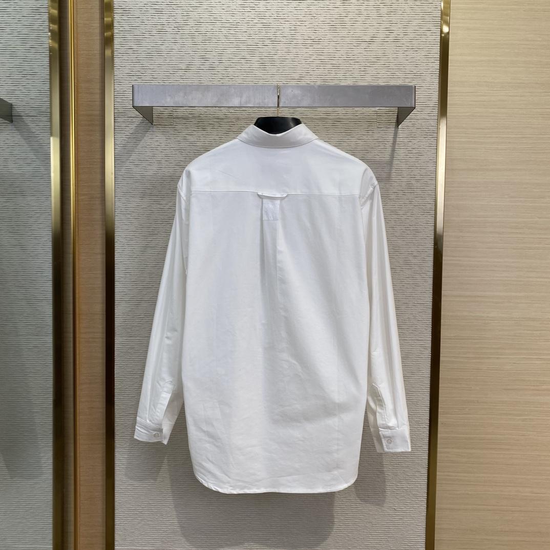 Louis Vuitton Embellished Long-Sleeved Cotton Shirt   1AGTQ7 - DopestKickz