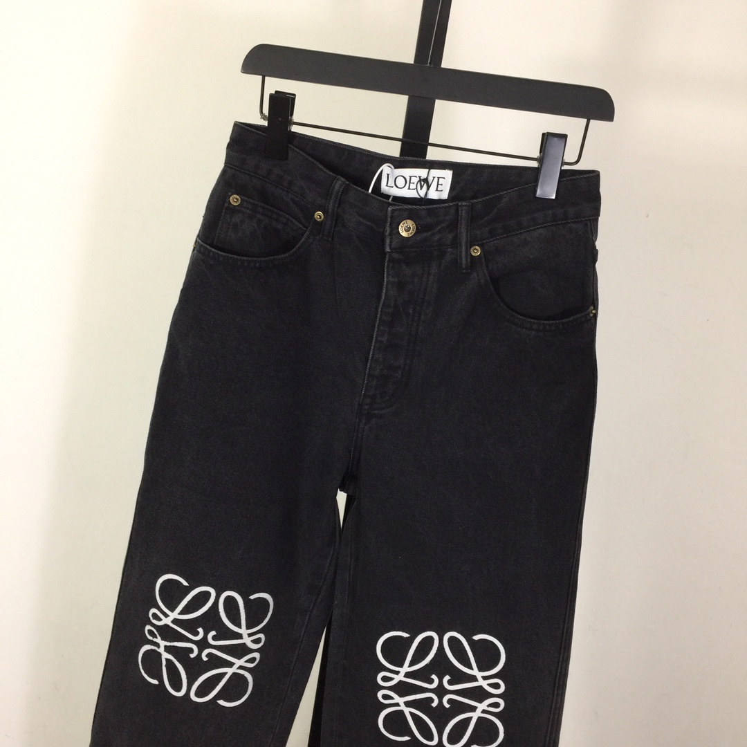 Loewe Anagram Baggy Jeans In Denim - DopestKickz