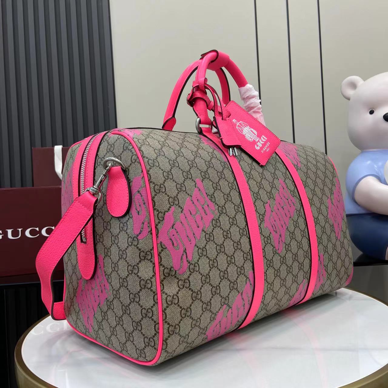 Gucci Medium Duffle Bag With Print - DopestKickz