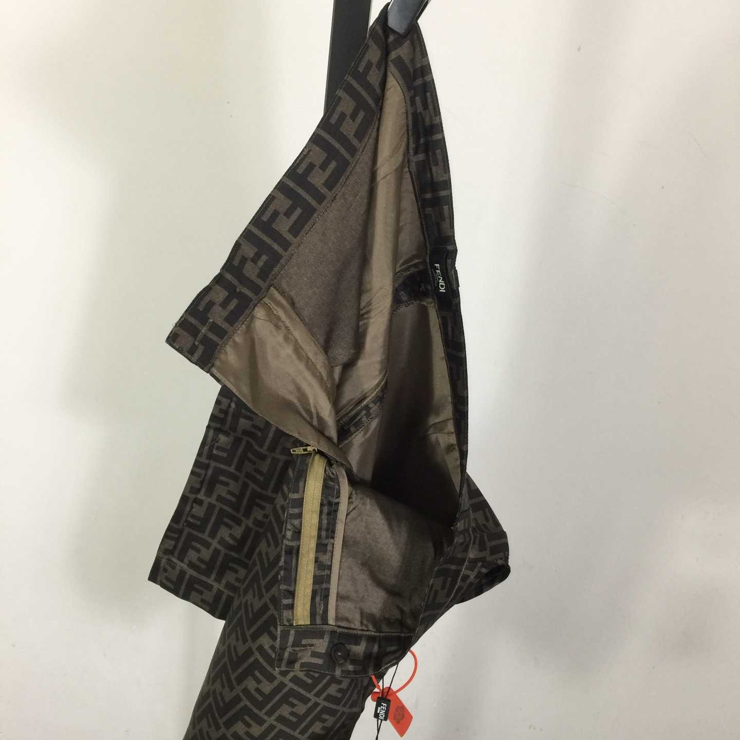 Fendi Brown Silk Short - DopestKickz