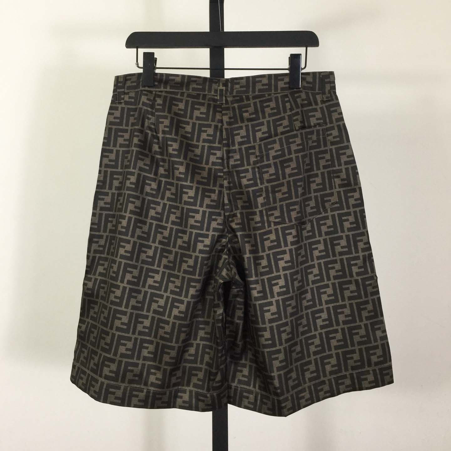 Fendi Brown Silk Short - DopestKickz