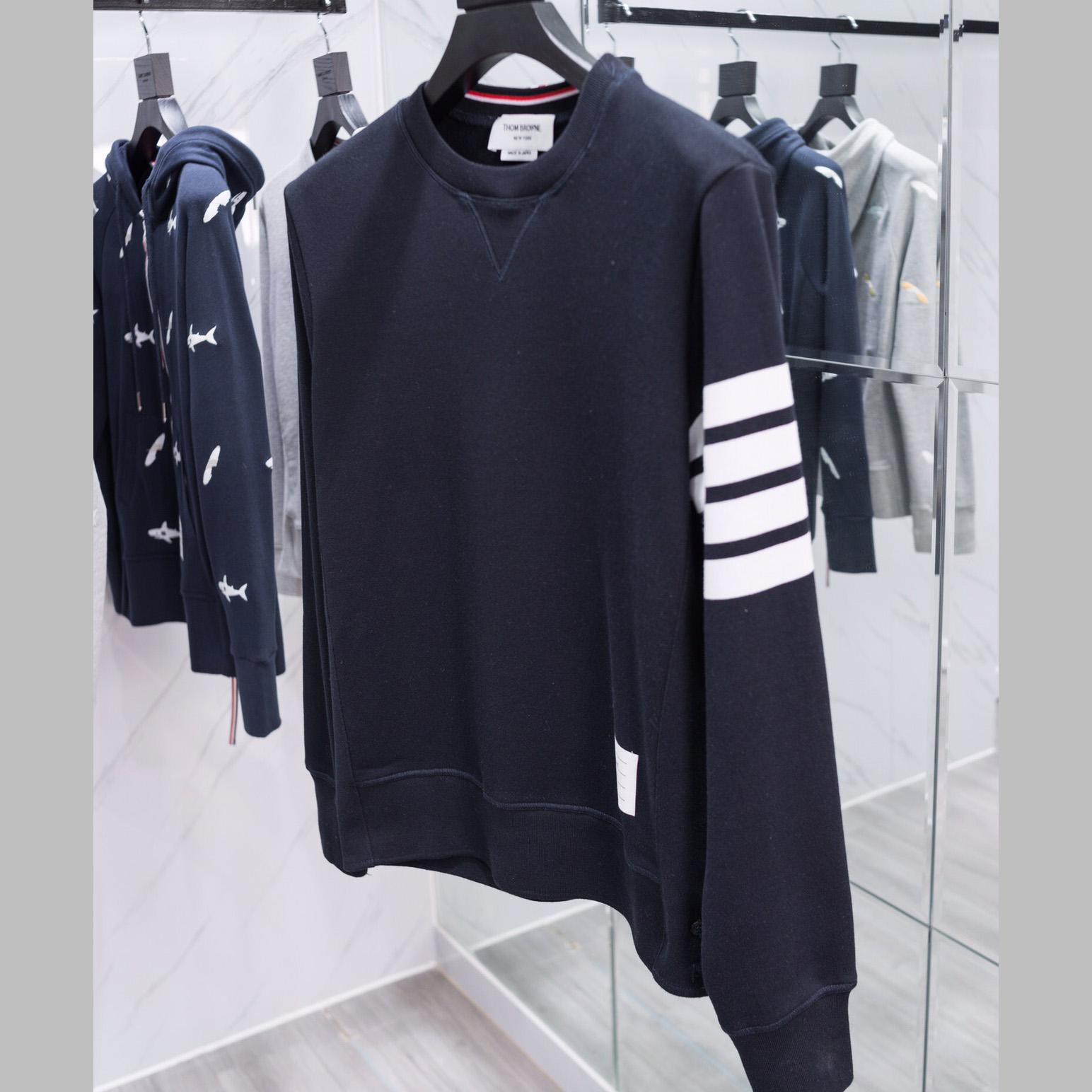 Thom Browne Stripe Sleeve Sweatshirt   TB22 - DopestKickz
