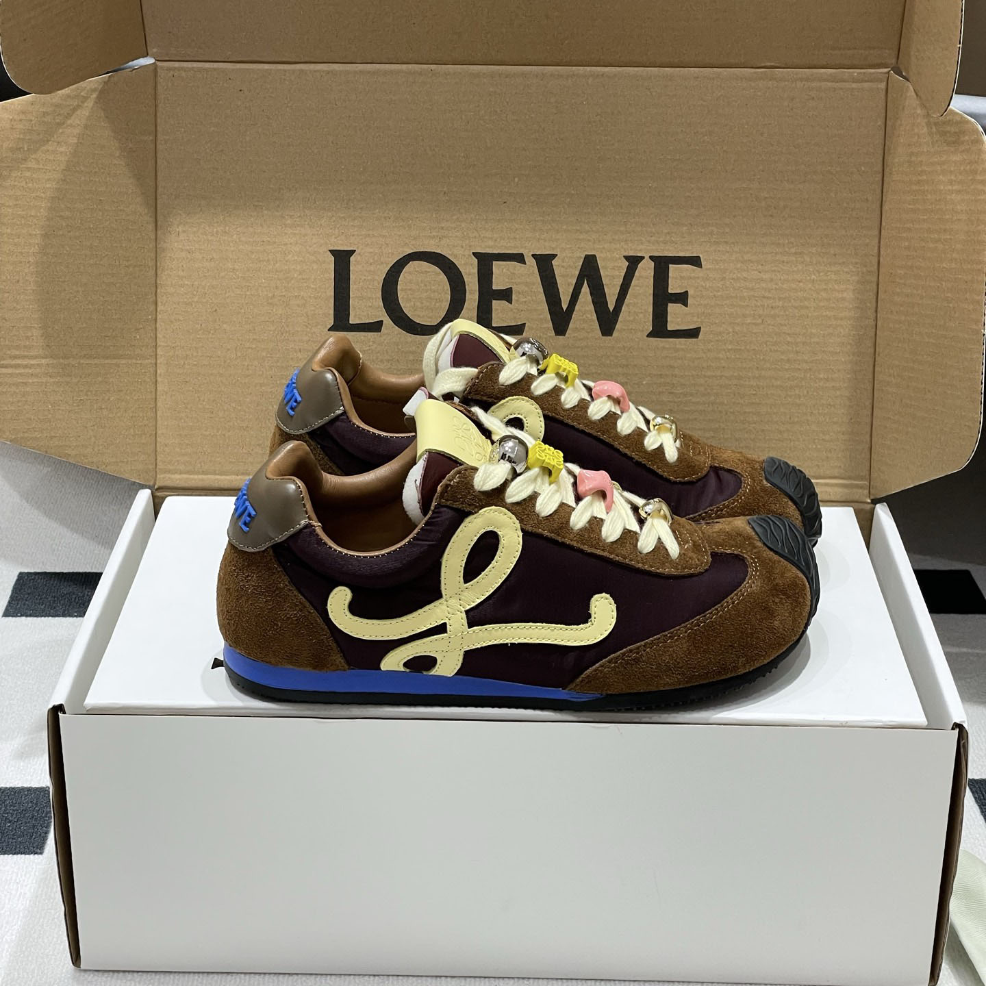 Loewe Ballet Runner 2.0 In Nylon And Calfskin - DopestKickz