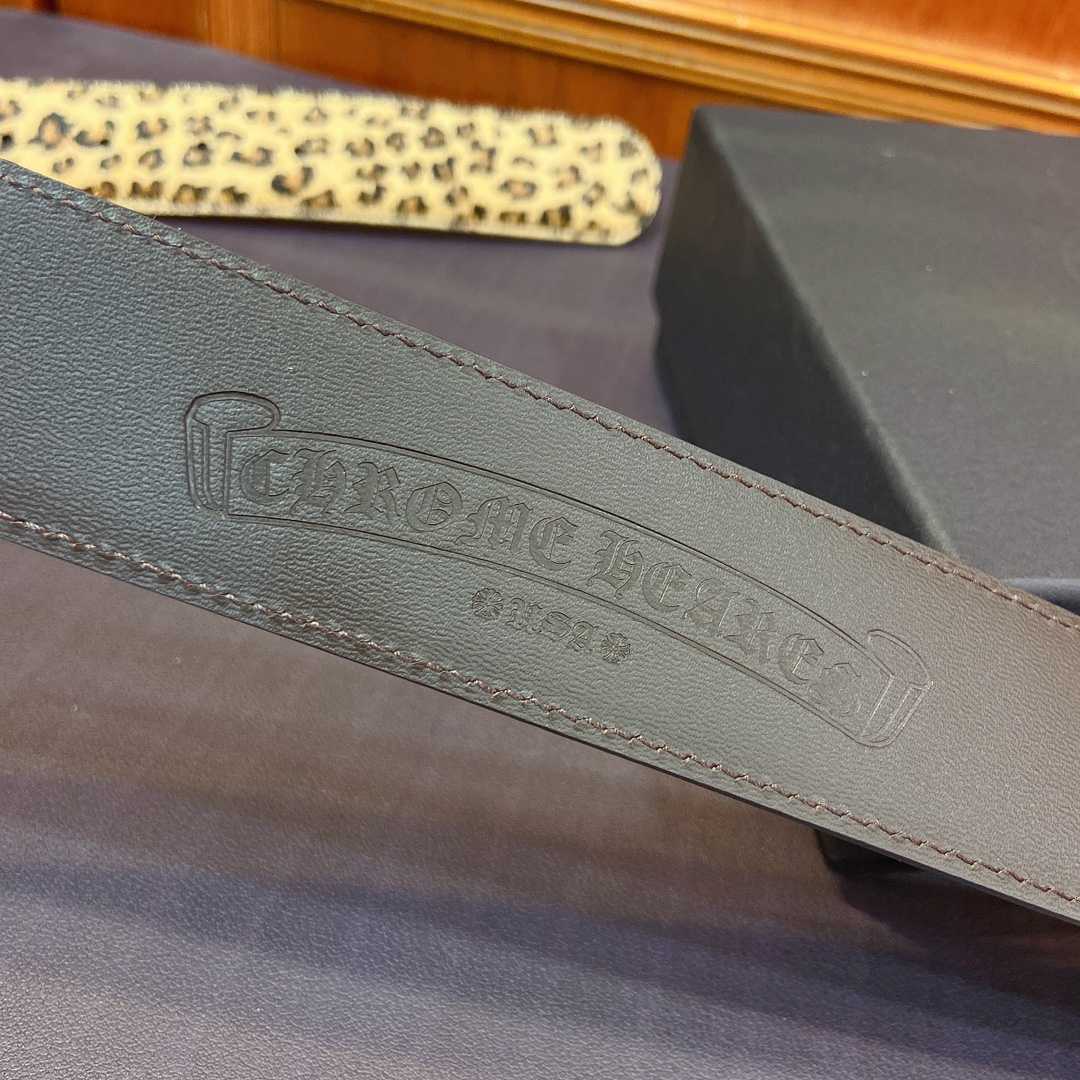Chrome Hearts Leather Belt   - DopestKickz