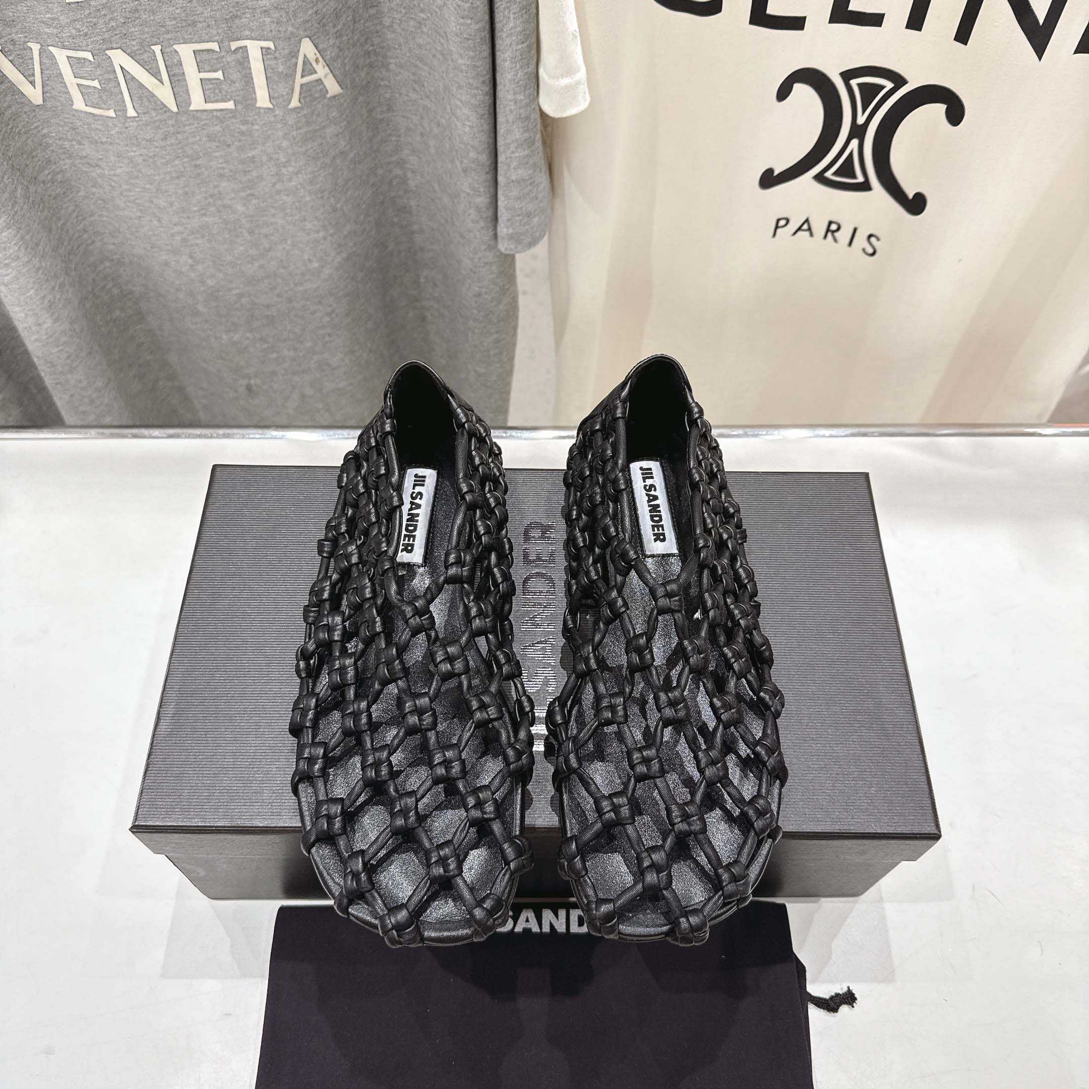 JIl Sander Knot-detail Ballet Flats - DopestKickz