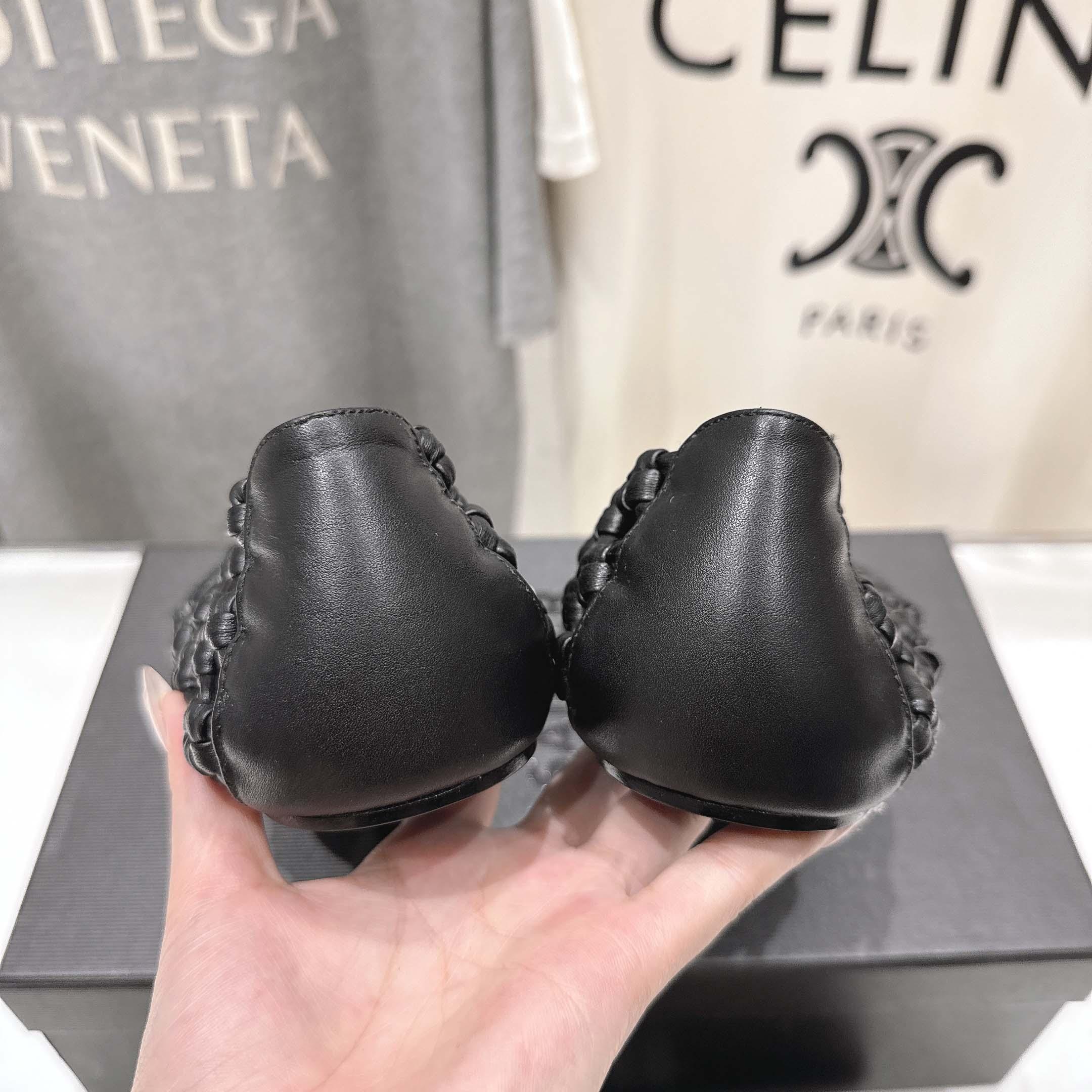 JIl Sander Knot-detail Ballet Flats - DopestKickz