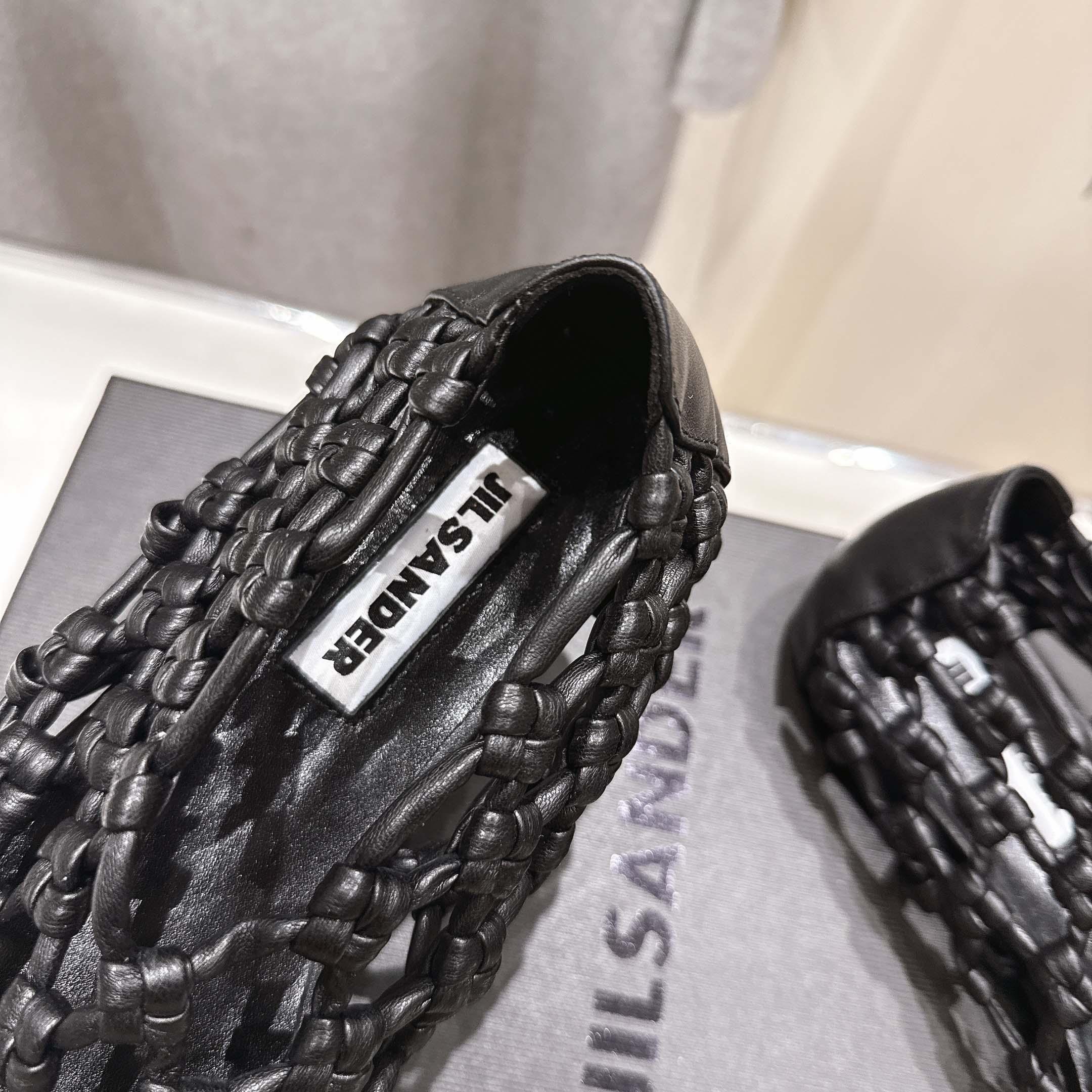 JIl Sander Knot-detail Ballet Flats - DopestKickz